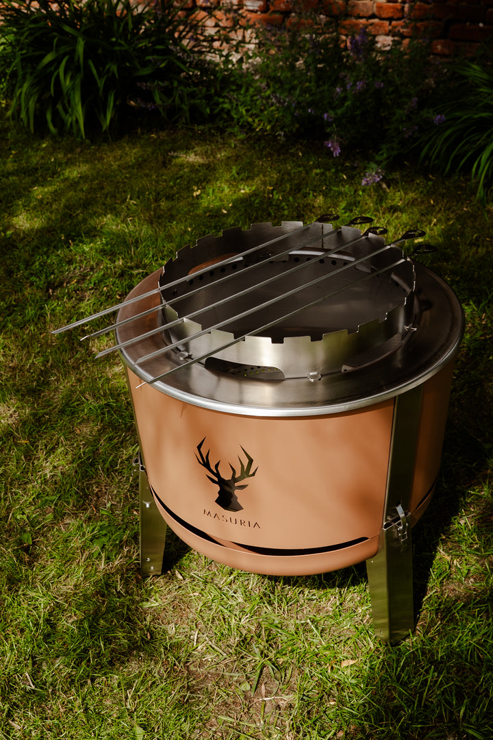 Alpha 600 Steak & Fire Set – Terra Brown