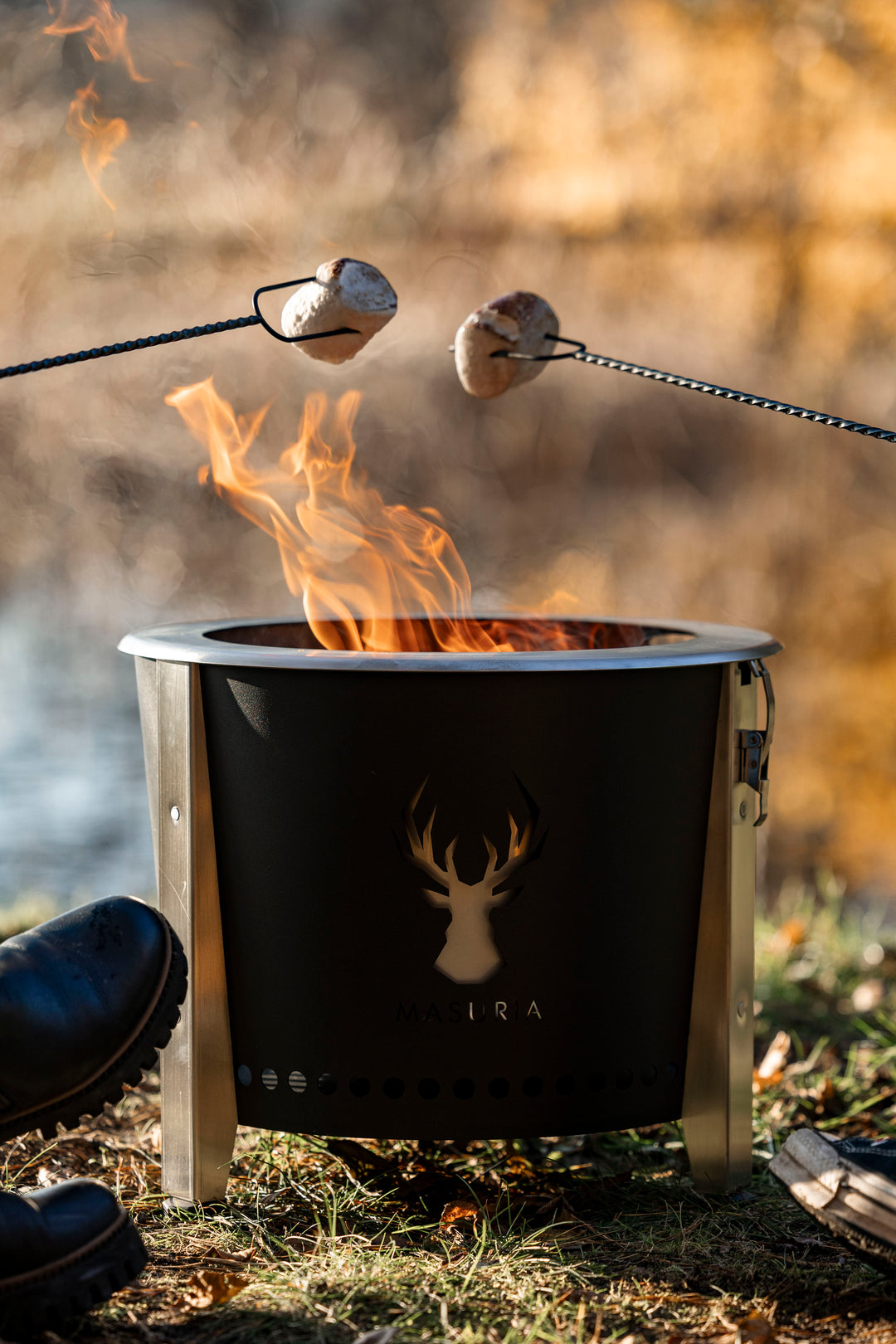 Alpha Camp – brasero sans fumée portable pour l’extérieur | Masuria Wild