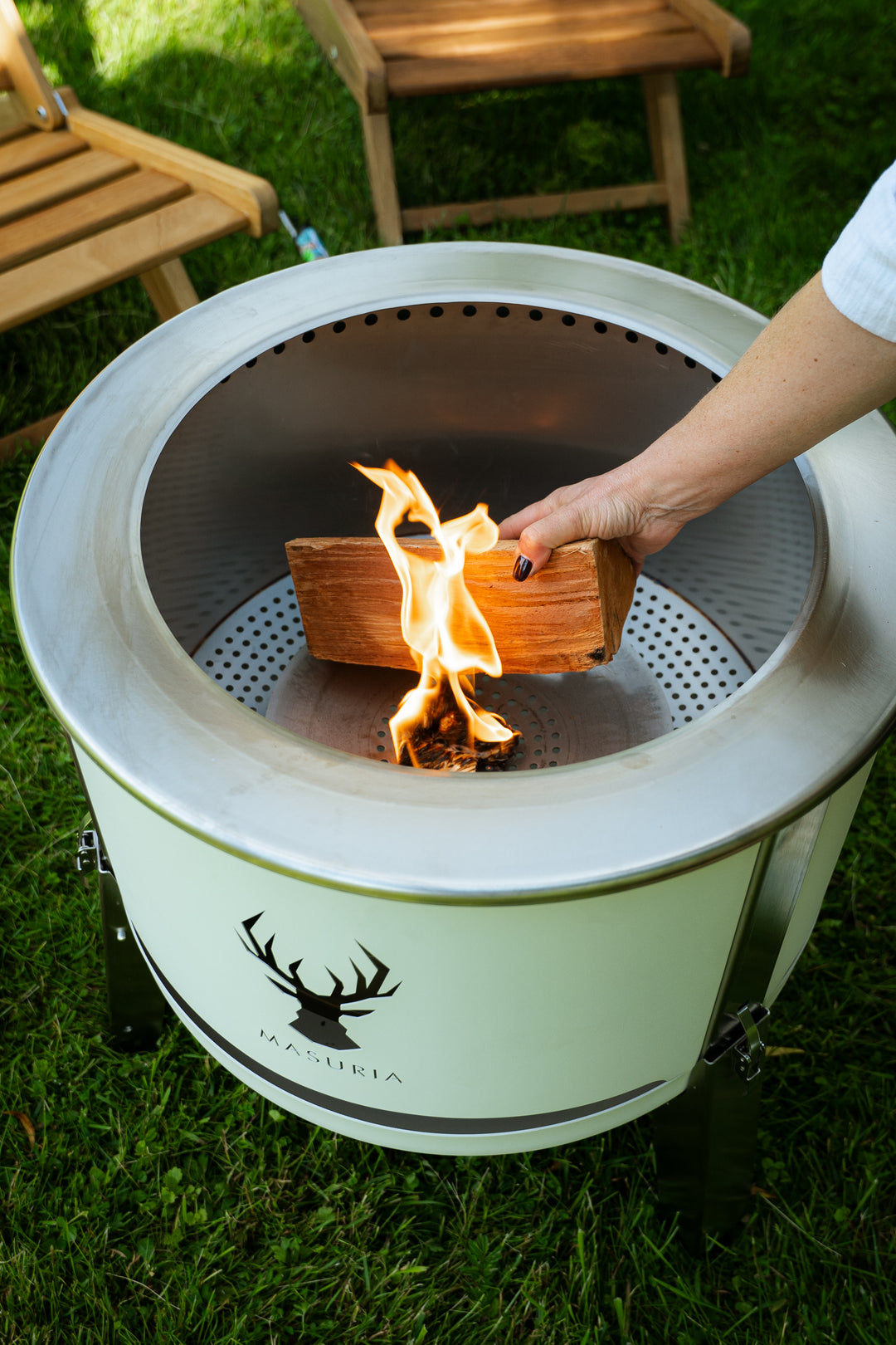 Alpha 600 Steak & Fire Set – Ivory Frost