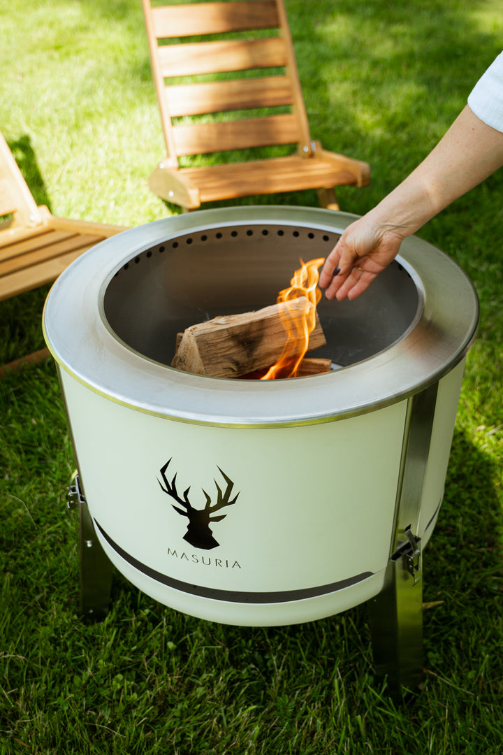 Alpha 600 Steak & Fire Set – Ivory Frost