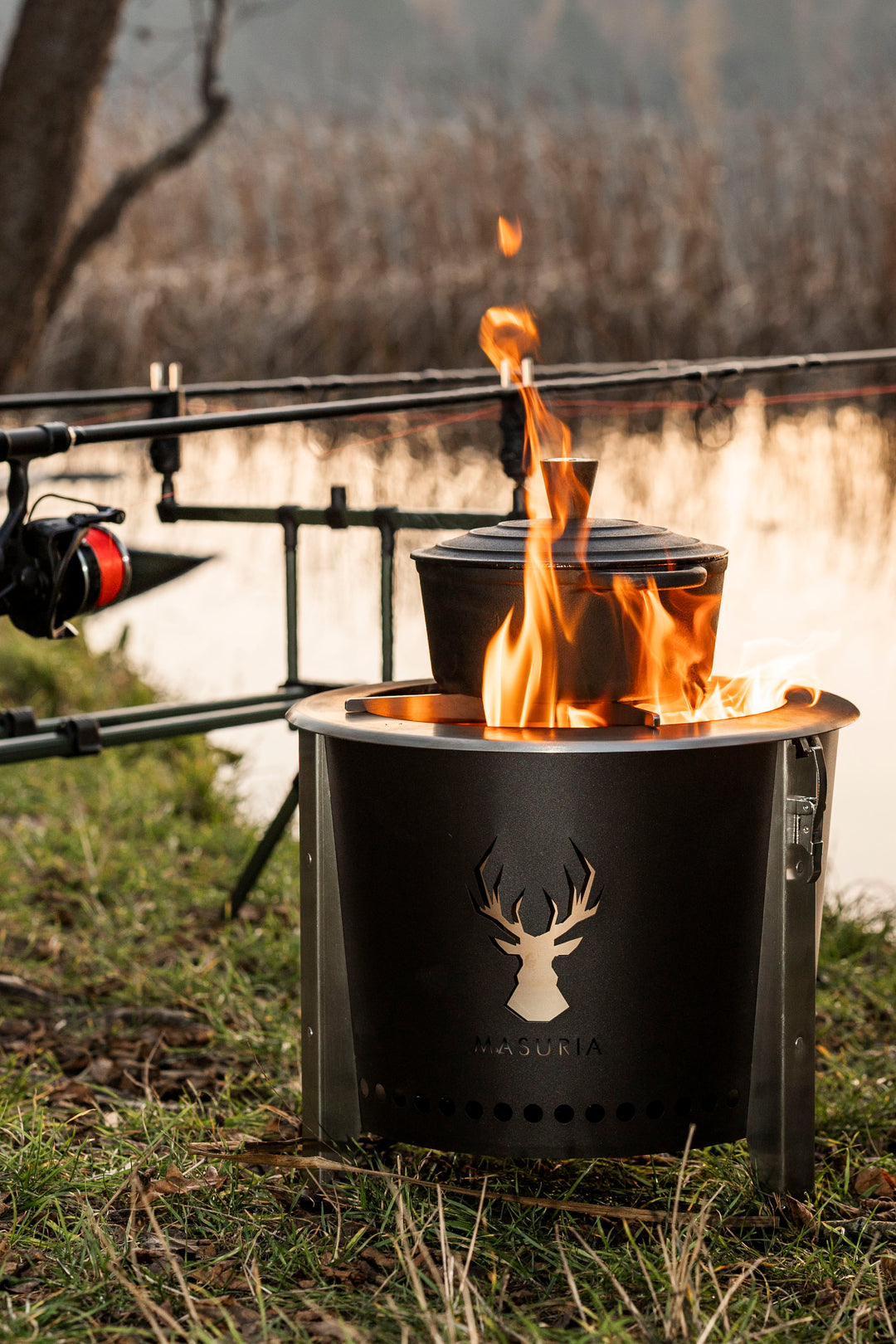 Alpha Camp – brasero sans fumée portable pour l’extérieur | Masuria Wild