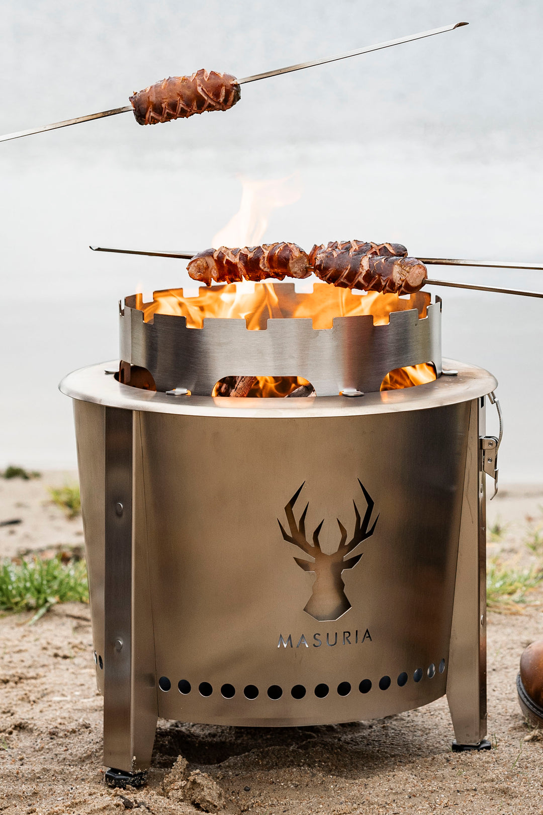 Alpha Camp – brasero sans fumée portable pour l’extérieur | Masuria Wild