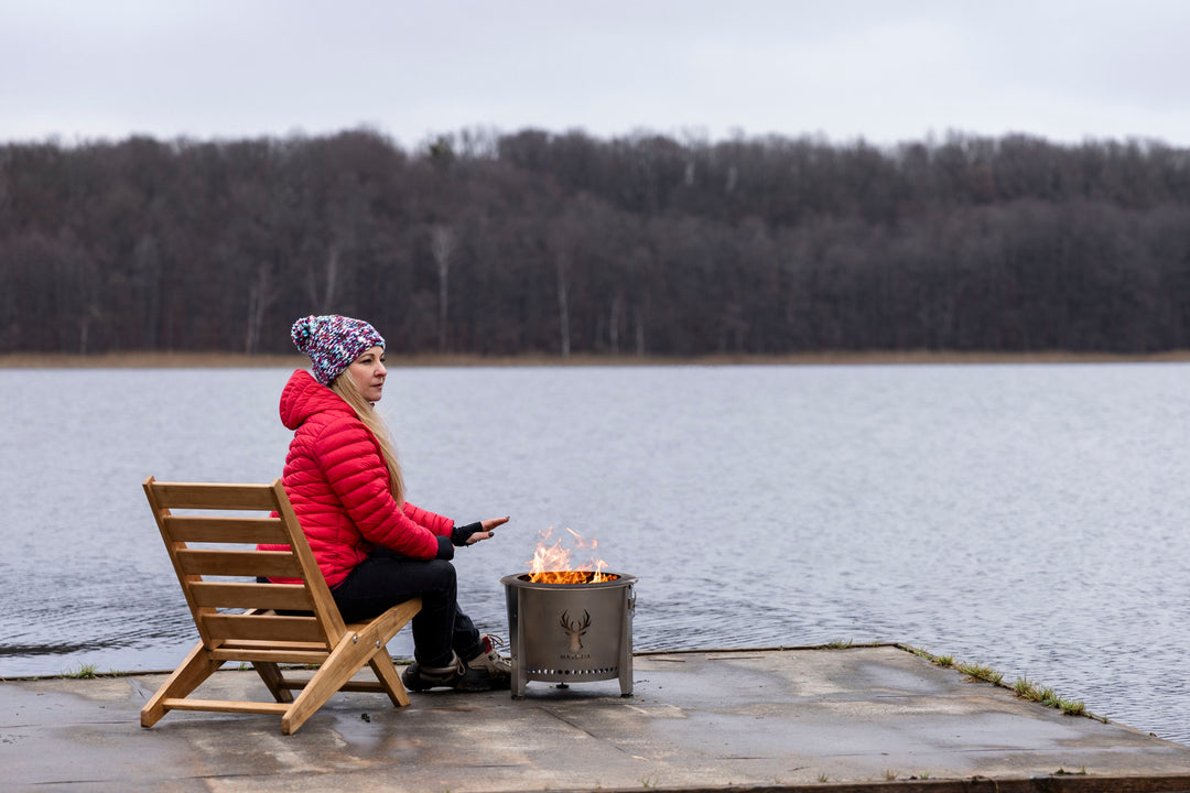 Alpha Camp – brasero sans fumée portable pour l’extérieur | Masuria Wild