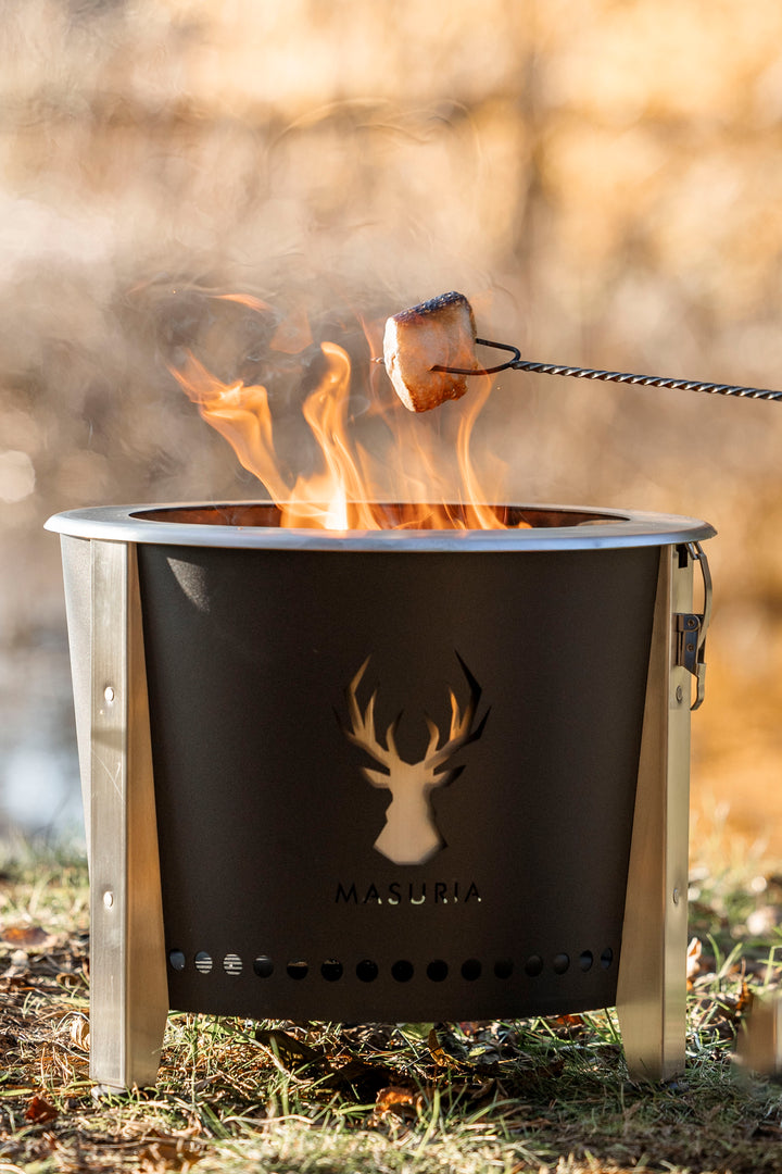 Alpha Camp – brasero sans fumée portable pour l’extérieur | Masuria Wild