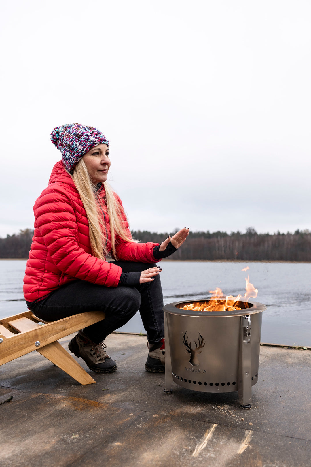 Alpha Camp – brasero sans fumée portable pour l’extérieur | Masuria Wild