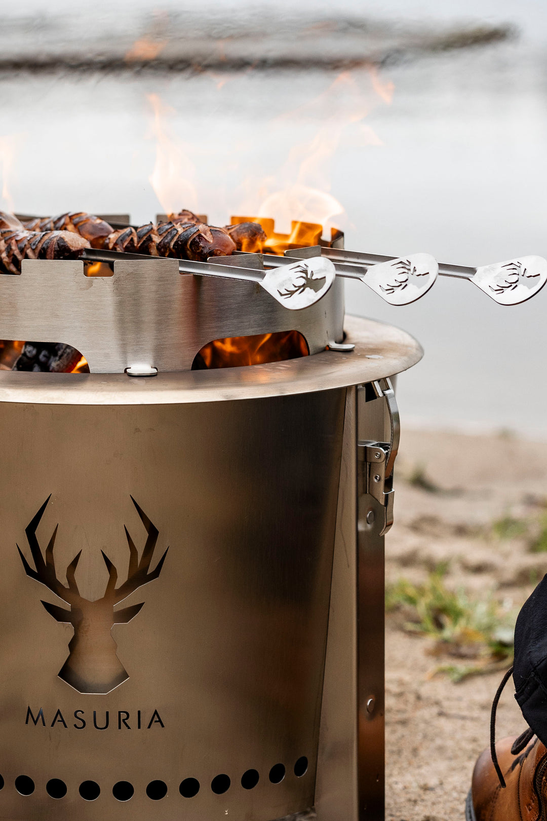 Alpha Camp – brasero sans fumée portable pour l’extérieur | Masuria Wild