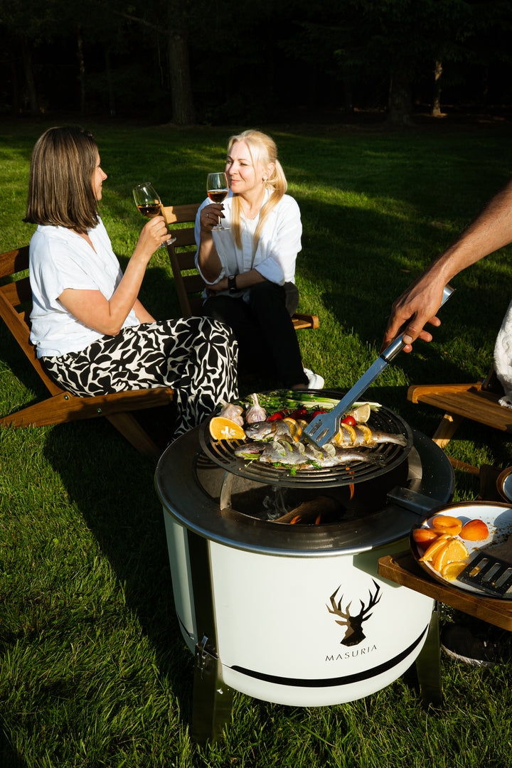 Alpha 600 Steak & Fire Set – Ivory Frost