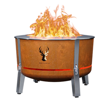 Alpha 800 – Premium Smokeless Fire Pit 80 cm | Masuria Wild – Masuria Wild | smokeless fire pit, outdoor chair (rauchfreies Feuerstelle, Gartenstuhl)