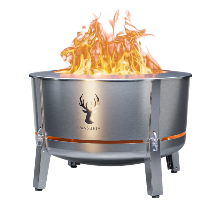 Alpha 800 – Premium Smokeless Fire Pit 80 cm | Masuria Wild – Masuria Wild | smokeless fire pit, outdoor chair (rauchfreies Feuerstelle, Gartenstuhl)