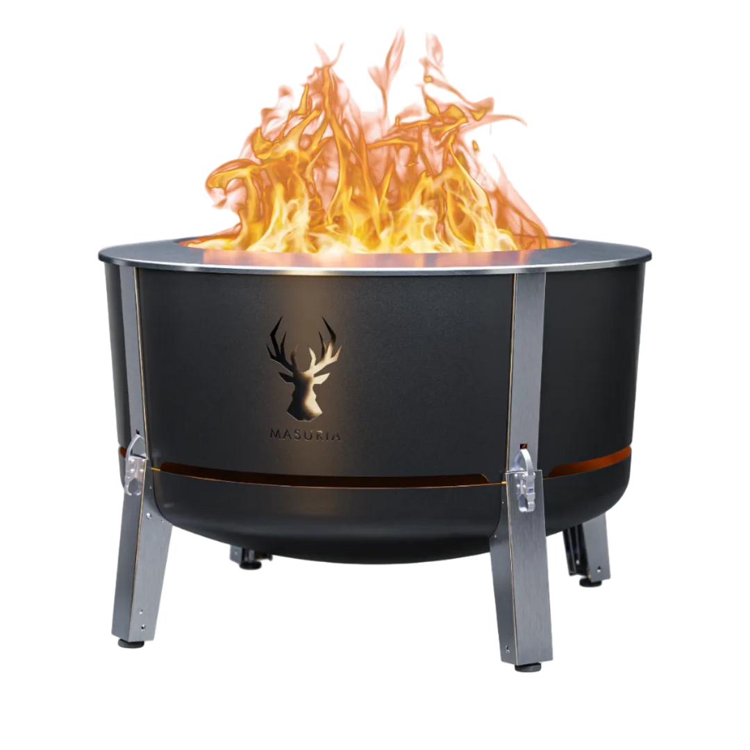 Alpha 800 – Premium Smokeless Fire Pit 80 cm | Masuria Wild – Masuria Wild | smokeless fire pit, outdoor chair (rauchfreies Feuerstelle, Gartenstuhl)