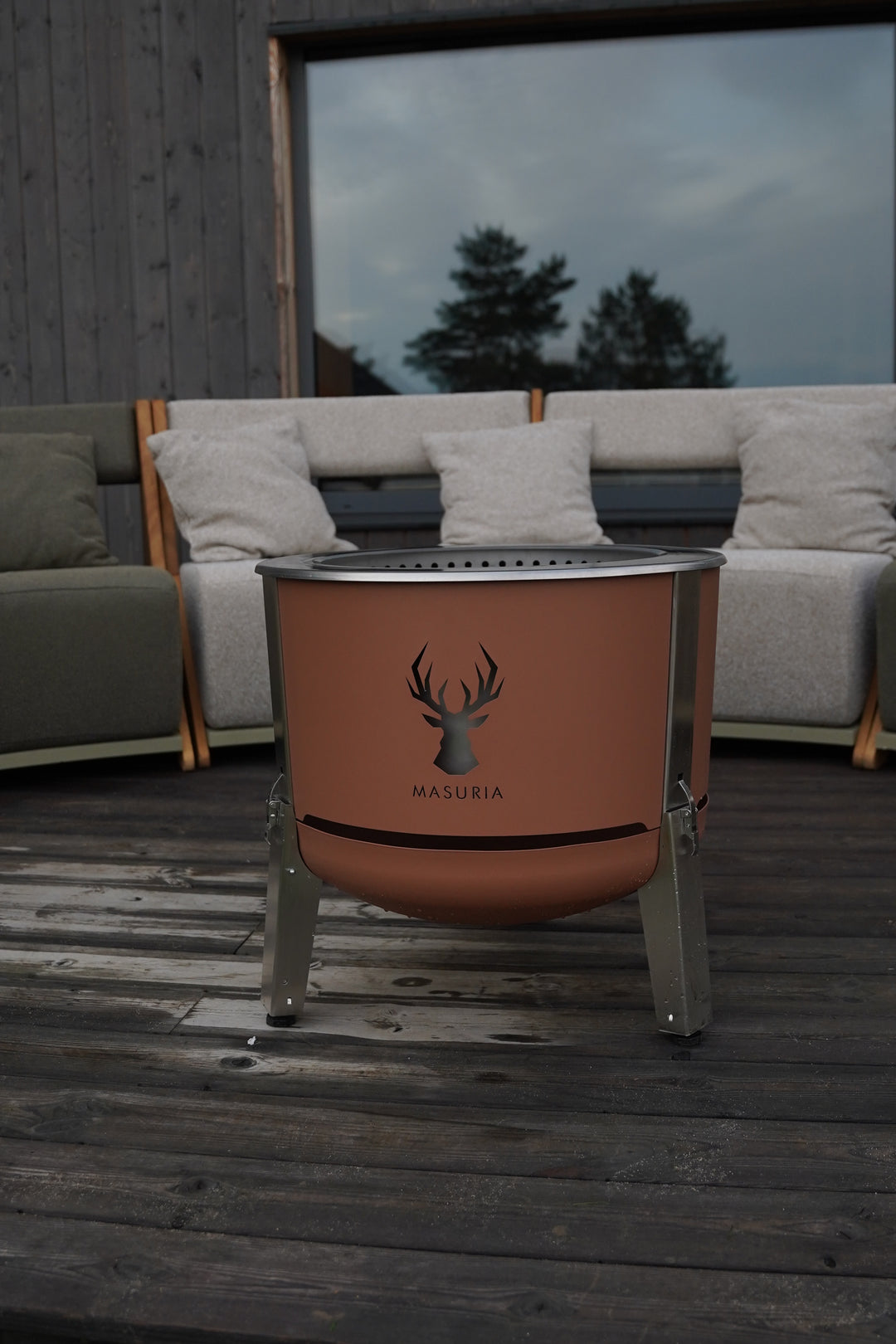Alpha 600 Steak & Fire Set – Terra Brown