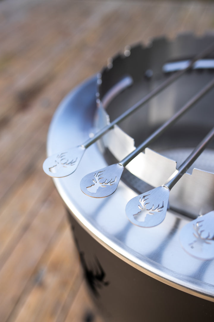 Schaschlikhalter für Alpha 600 – Edelstahl | Masuria Wild