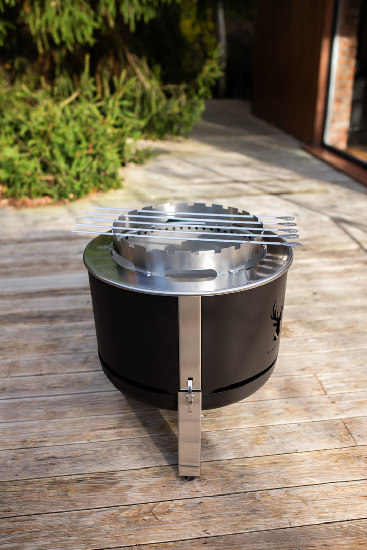 Schaschlikhalter für Alpha 600 – Edelstahl | Masuria Wild