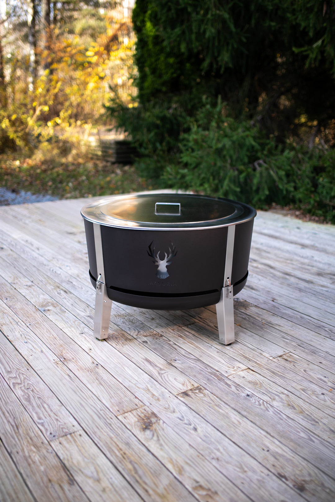 Alpha 800 Garden Kit | Garden Smokeless Fire Pit Sett | Silver