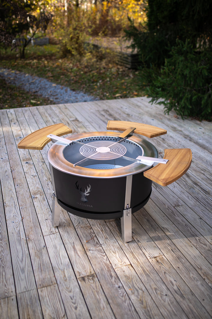 Alpha 800 Grill Master Kit | BBQ Fire Pit Set | Corten