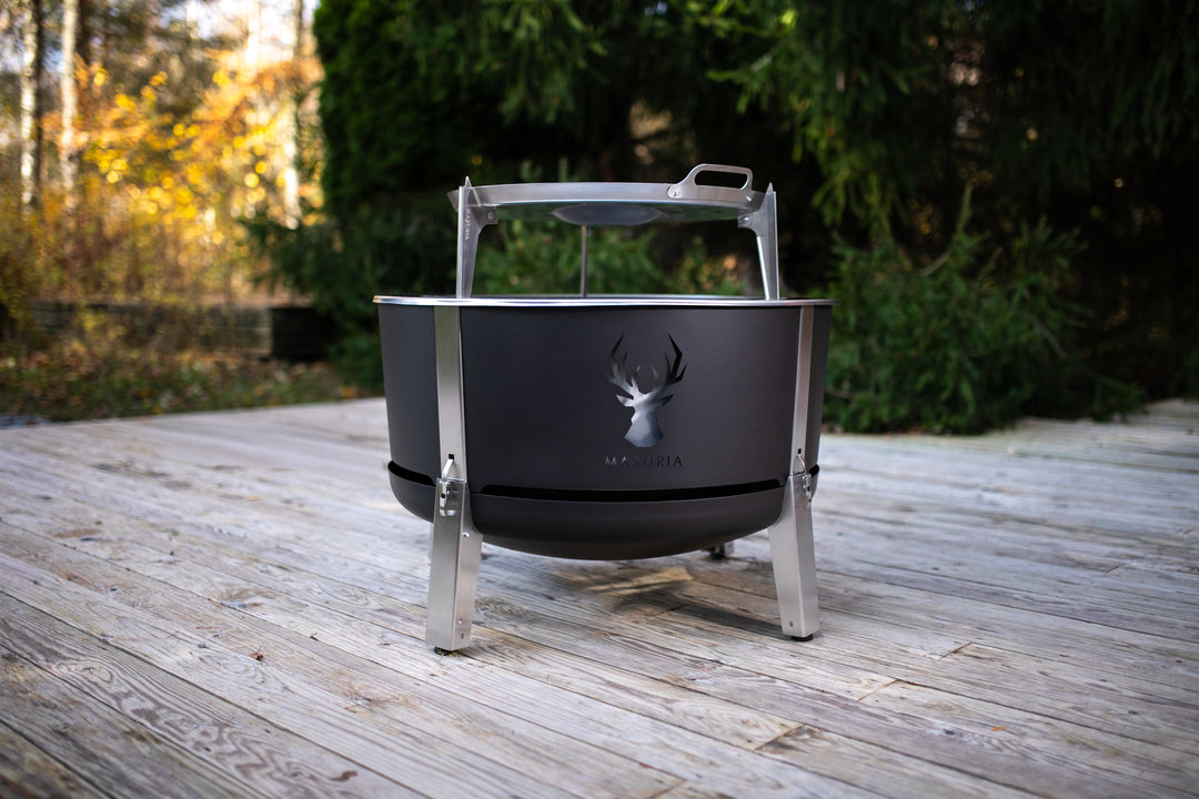 Alpha 800 Grill Master Kit | BBQ Fire Pit Set | Silver