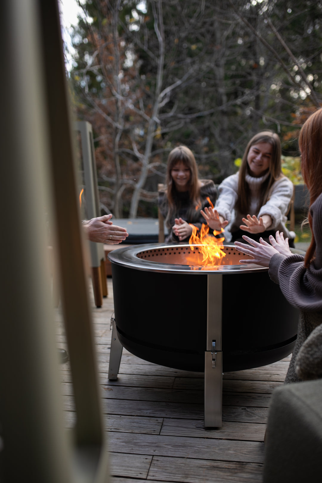 Alpha 800 Garden Kit | Garden Smokeless Fire Pit Sett | Silver