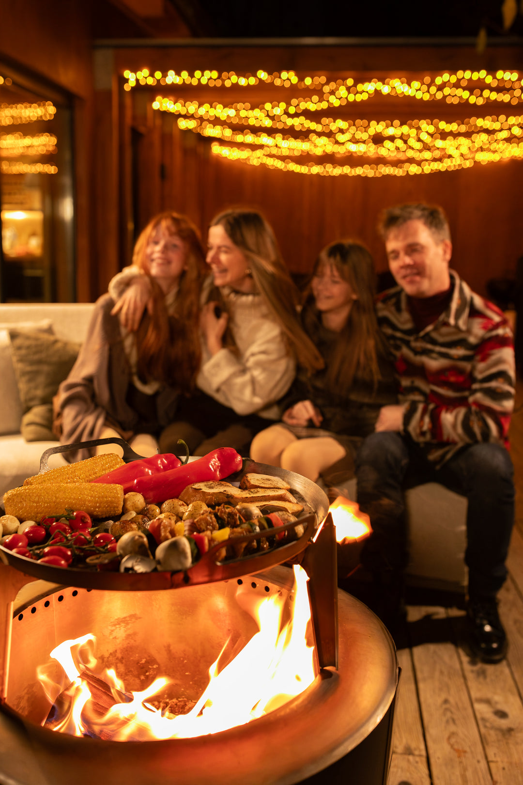 Alpha 600 Chief Kit | Grill & Cooking Set for Smokeless Fire Pit | Corten