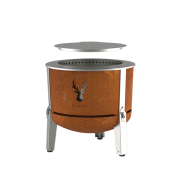 Alpha 600 Garden Kit | Smokeless Fire Pit Set | Corten