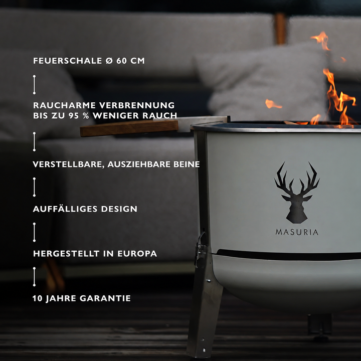 
Die wichtigsten Merkmale der Feuerschale Alpha 600