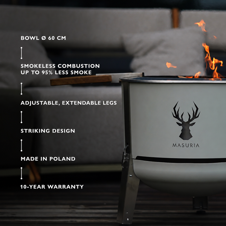 
Key features of the Alpha 600 fire pit