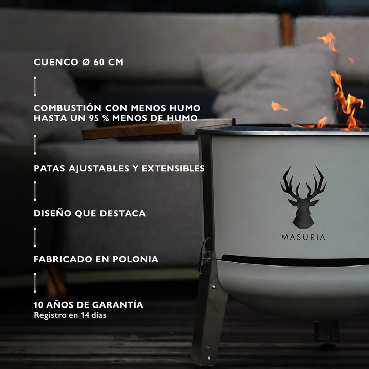 
Características principales del brasero Alpha 600