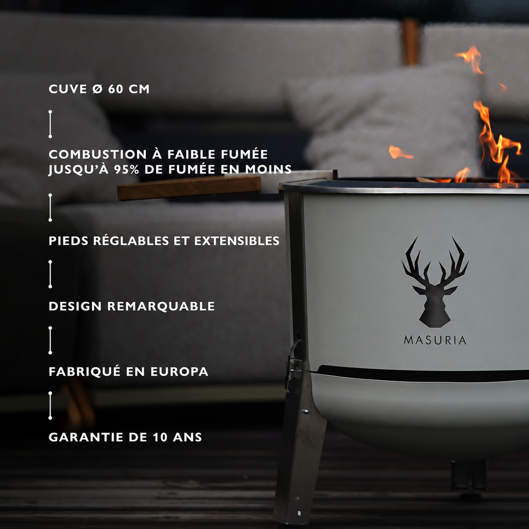 
Les principales caractéristiques du brasero Alpha 600