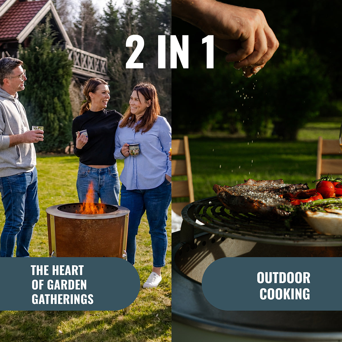 Alpha 800 – Premium Smokeless Fire Pit 80 cm | Masuria Wild