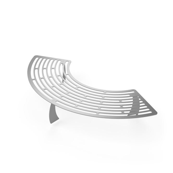 Alpha 600 stainless steel upper grill rack, shown separately on a white background.