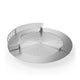 Alpha 800 three-piece stainless steel grilling accessory set with central grill grate, extension ring and upper rack.