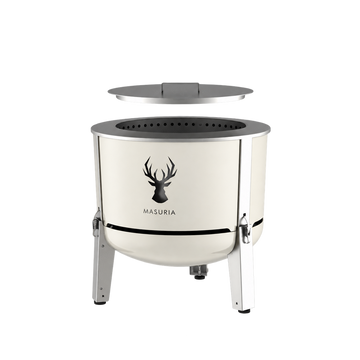 Alpha 600 Garden Kit | Smokeless Fire Pit Set | Ivory Frost
