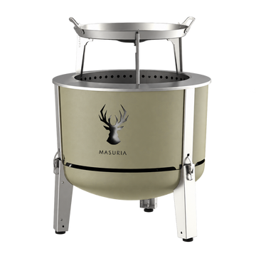 Alpha 600 Grill Plate Set | Smokeless Fire Pit + Grill Plate | Forest Haze