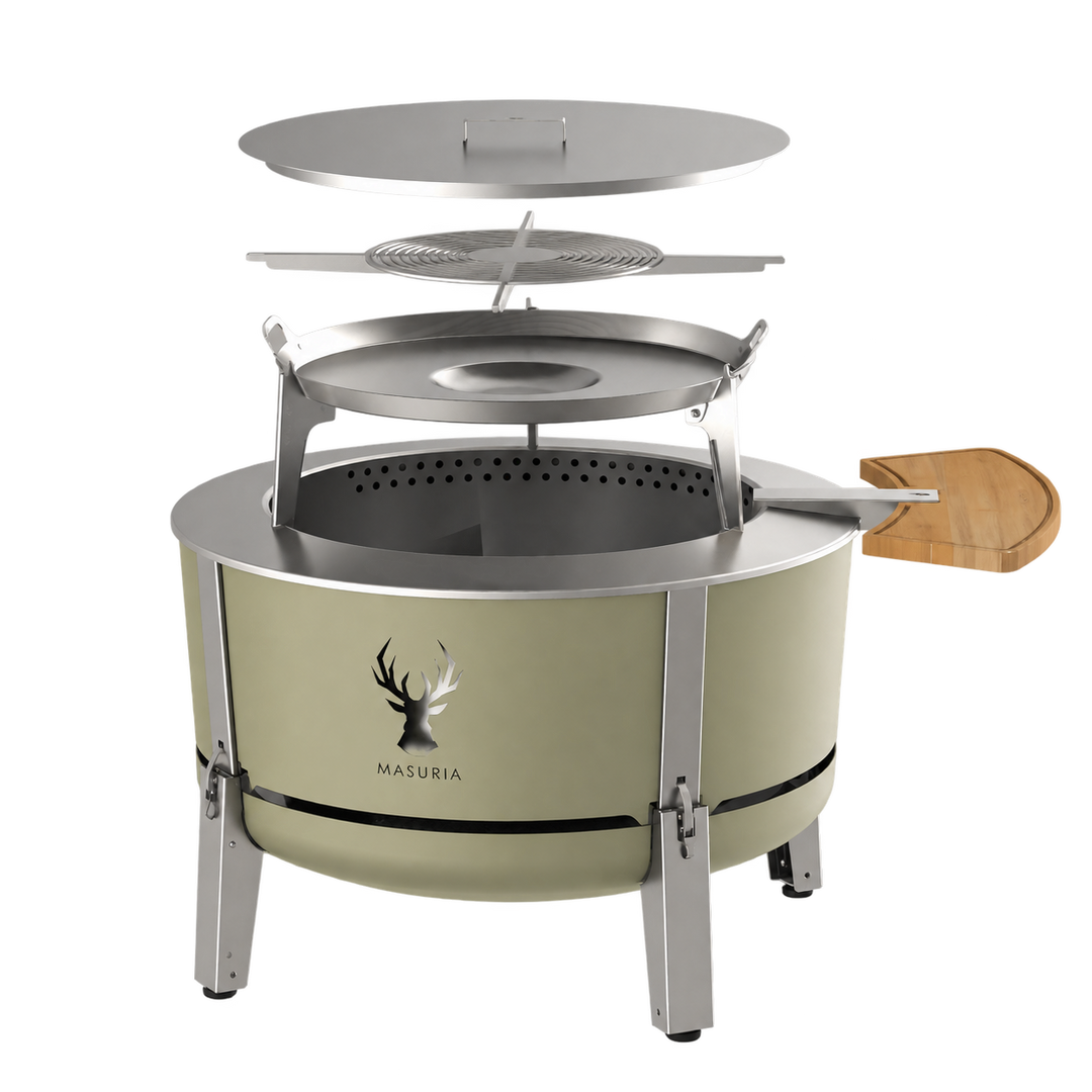 Alpha 800 Grill Master Kit | BBQ Fire Pit Set | Forest Haze