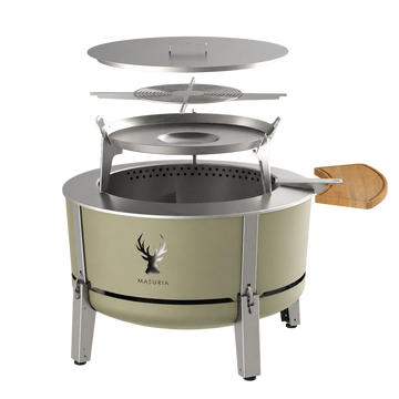 Alpha 800 Grill Master Kit | BBQ Fire Pit Set | Forest Haze