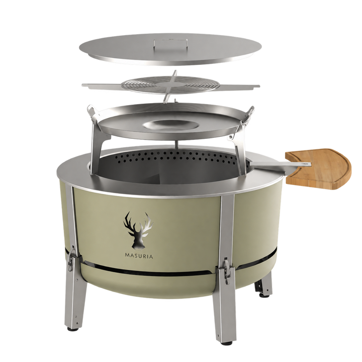 Alpha 800 Grill Master Kit | BBQ Fire Pit Set | Forest Haze