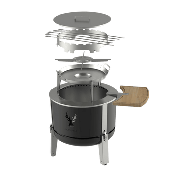 Alpha 600 Chef Kit – Complete Culinary Set with Smokeless Fire Pit | Masuria Wild – Masuria Wild | smokeless fire pit, outdoor chair (rauchfreies Feuerstelle, Gartenstuhl)