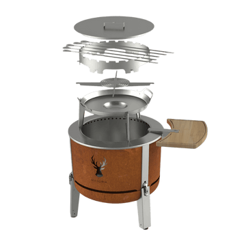 Alpha 600 Chef Kit – Complete Culinary Set with Smokeless Fire Pit | Masuria Wild – Masuria Wild | smokeless fire pit, outdoor chair (rauchfreies Feuerstelle, Gartenstuhl)