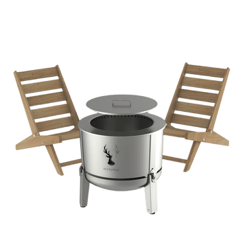 Alpha 600 Patio Set – Garden Lounge Set with Smokeless Fire Pit | Masuria Wild – Masuria Wild | smokeless fire pit, outdoor chair (rauchfreies Feuerstelle, Gartenstuhl)