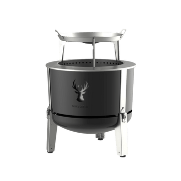 Alpha 600 Plancha Set – Smokeless Fire Pit with Multifunctional Plancha | Masuria Wild – Masuria Wild | smokeless fire pit, outdoor chair (rauchfreies Feuerstelle, Gartenstuhl)