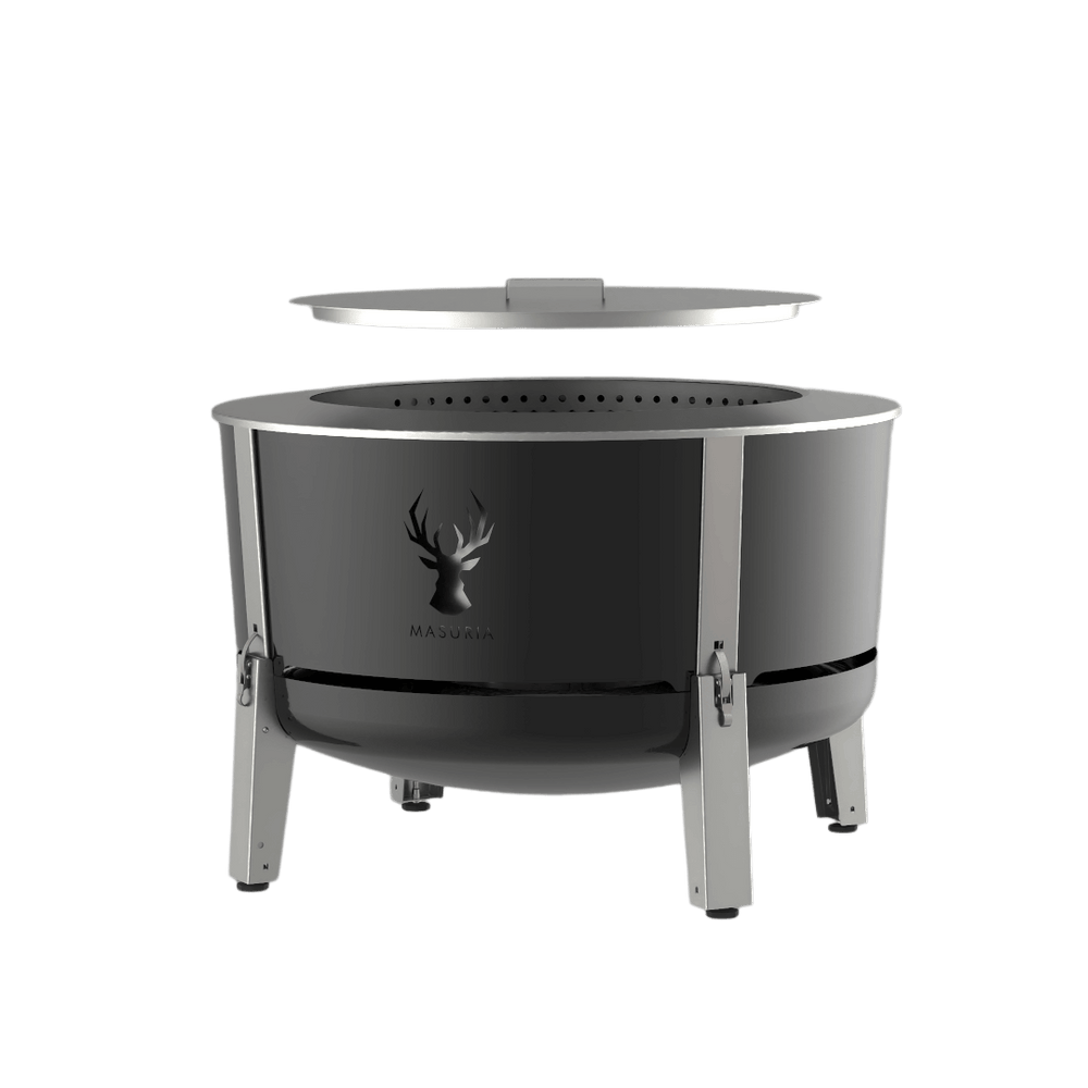 Alpha 800 Garden Kit – Premium Smokeless Garden Fire Pit with Lid | Masuria Wild – Masuria Wild | smokeless fire pit, outdoor chair (rauchfreies Feuerstelle, Gartenstuhl)