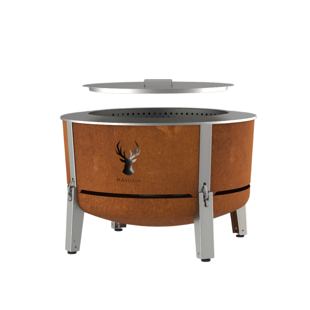 Alpha 800 Garden Kit – Premium Smokeless Garden Fire Pit with Lid | Masuria Wild – Masuria Wild | smokeless fire pit, outdoor chair (rauchfreies Feuerstelle, Gartenstuhl)