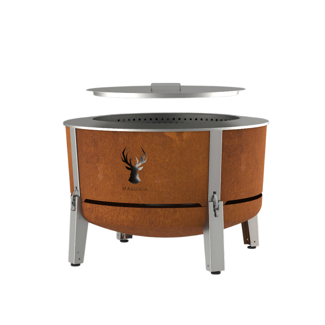Alpha 800 Garden Kit – Premium Smokeless Garden Fire Pit with Lid | Masuria Wild – Masuria Wild | smokeless fire pit, outdoor chair (rauchfreies Feuerstelle, Gartenstuhl)
