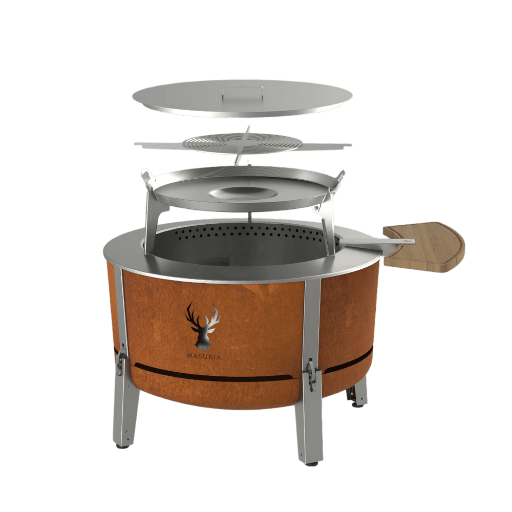 Alpha 800 Grill Master Kit – BBQ Set with Premium Smokeless Fire Pit | Masuria Wild – Masuria Wild | smokeless fire pit, outdoor chair (rauchfreies Feuerstelle, Gartenstuhl)