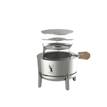 Alpha 800 Grill Master Kit – BBQ Set with Premium Smokeless Fire Pit | Masuria Wild – Masuria Wild | smokeless fire pit, outdoor chair (rauchfreies Feuerstelle, Gartenstuhl)
