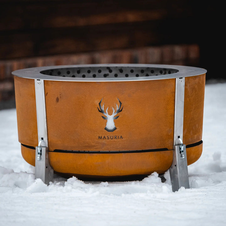 Alpha 800 – Premium Smokeless Fire Pit 80 cm | Masuria Wild – Masuria Wild | smokeless fire pit, outdoor chair (rauchfreies Feuerstelle, Gartenstuhl)