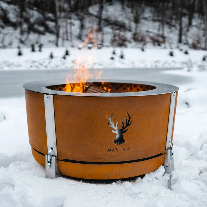 Alpha 800 – Premium Smokeless Fire Pit 80 cm | Masuria Wild – Masuria Wild | smokeless fire pit, outdoor chair (rauchfreies Feuerstelle, Gartenstuhl)