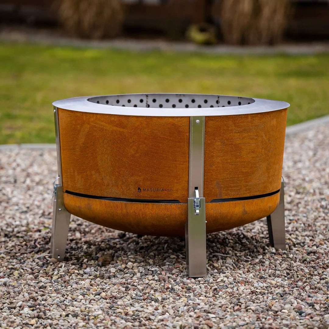 Alpha 800 – Premium Smokeless Fire Pit 80 cm | Masuria Wild – Masuria Wild | smokeless fire pit, outdoor chair (rauchfreies Feuerstelle, Gartenstuhl)