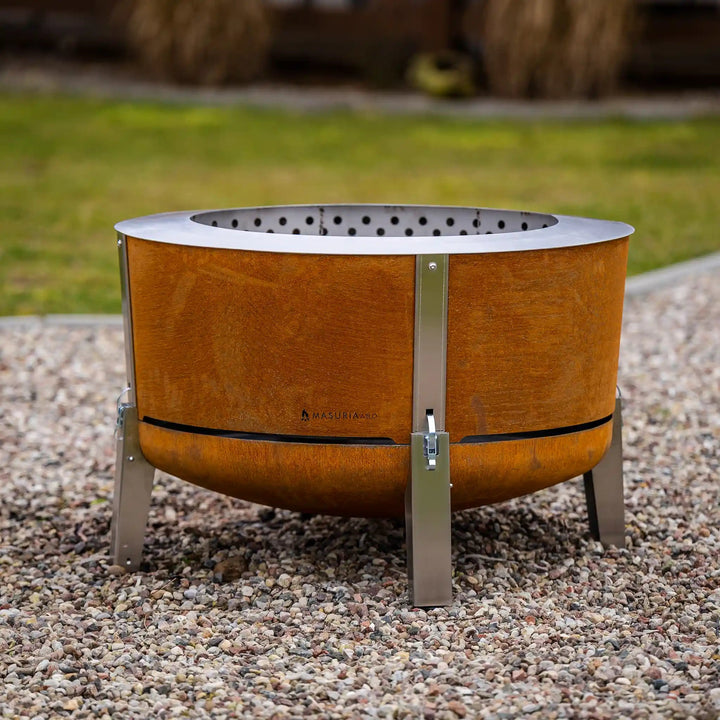 Alpha 800 – Premium Smokeless Fire Pit 80 cm | Masuria Wild – Masuria Wild | smokeless fire pit, outdoor chair (rauchfreies Feuerstelle, Gartenstuhl)