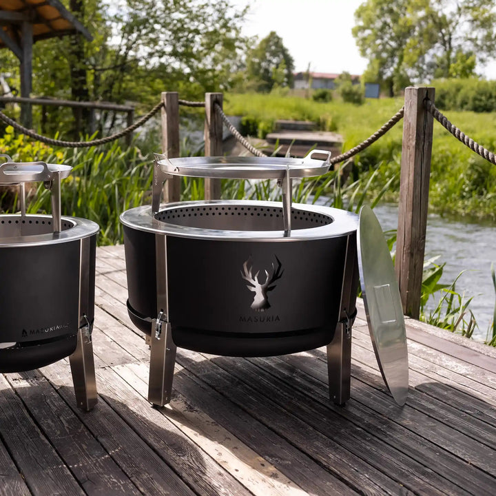 Alpha 800 – Premium Smokeless Fire Pit 80 cm | Masuria Wild – Masuria Wild | smokeless fire pit, outdoor chair (rauchfreies Feuerstelle, Gartenstuhl)
