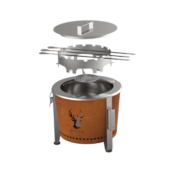 Alpha Camp Cook Kit – Outdoor Cooking Fire Pit Set | Masuria Wild – Masuria Wild | smokeless fire pit, outdoor chair (rauchfreies Feuerstelle, Gartenstuhl)